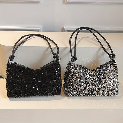 Bolso de lentejuelas brillantes, estilo moderno para ella