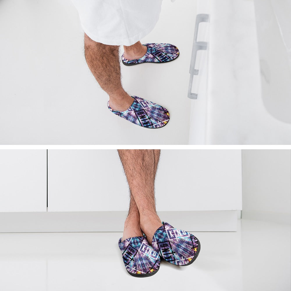 Pantuflas de algodón para artistas de EDM, suaves, cómodas, antideslizantes, impermeables y resistentes a los olores. Regalos para festivales de música, para hombre y mujer. Edición limitada.