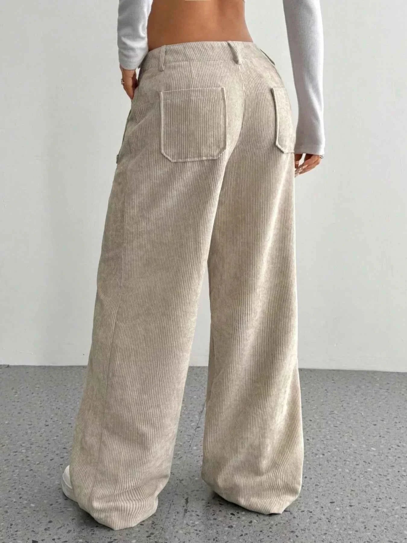 Wide Leg Corduroy Pants