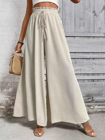 Frill Wide Leg Pants