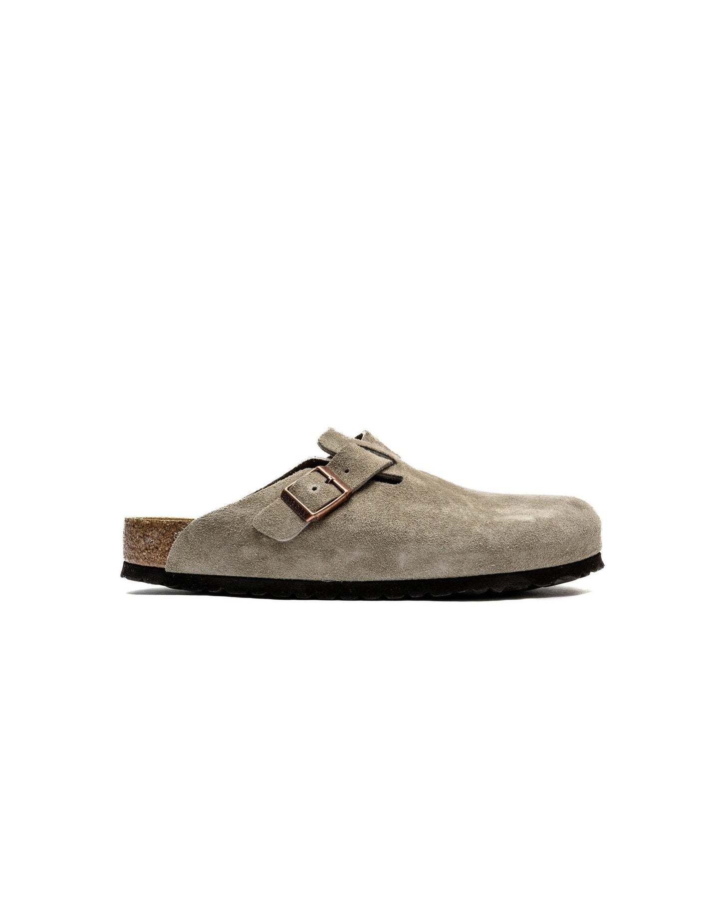 Birkenstock Boston Soft Footbed Suede Clog – Taupe (Unisex)