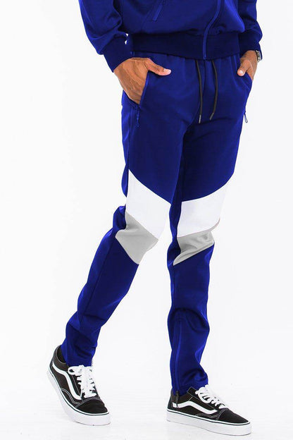 男士藍黑白運動套裝