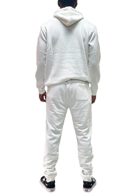 男士藍色套頭運動褲套裝