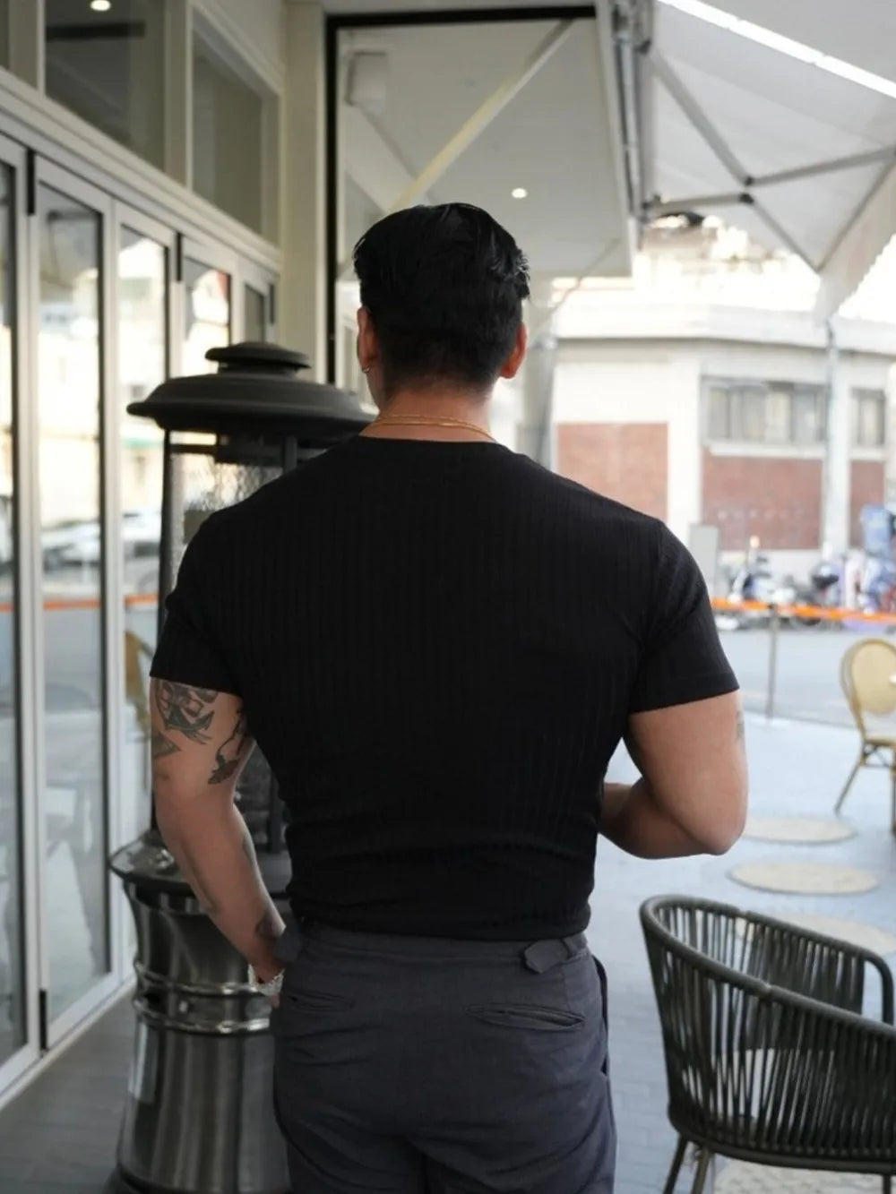 Men's Plus Size Round Neck Short Sleeve T-Shirt