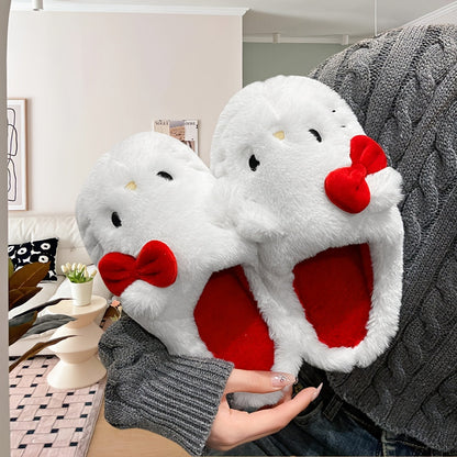Comfort Hello Kitty Plush Cozy Nonslip Slippers