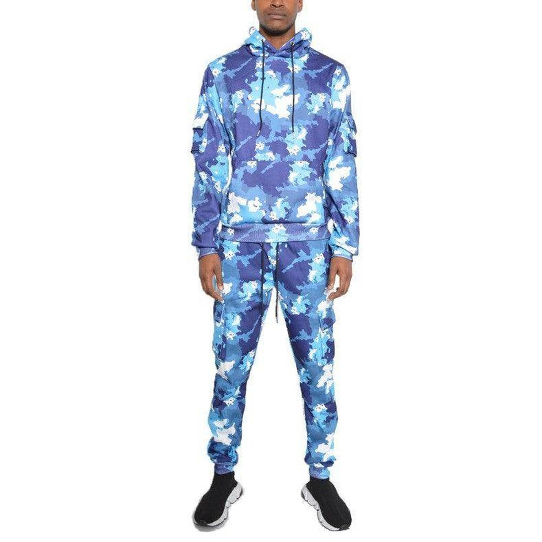 男士迷彩運動套裝 - 兩件套