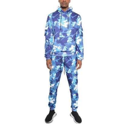 男士迷彩運動套裝 - 兩件套