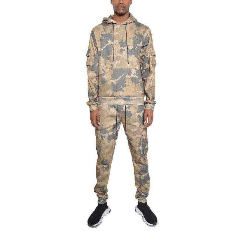 男士迷彩運動套裝 - 兩件套
