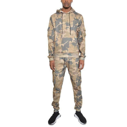 男士迷彩運動套裝 - 兩件套