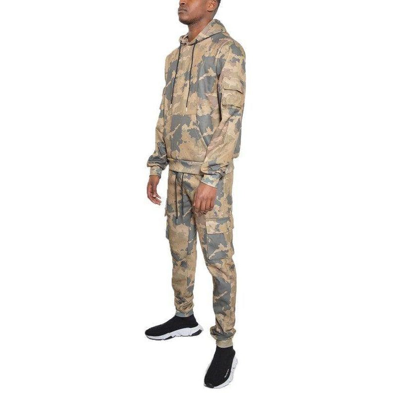男士迷彩運動套裝 - 兩件套