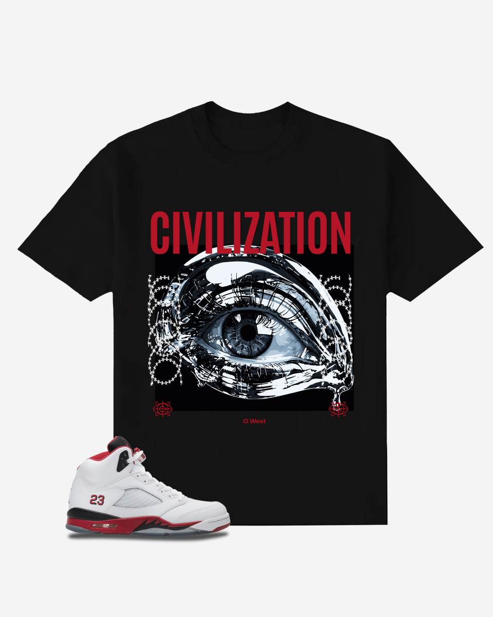 G-West Civilization Oversized T-Shirt Mens