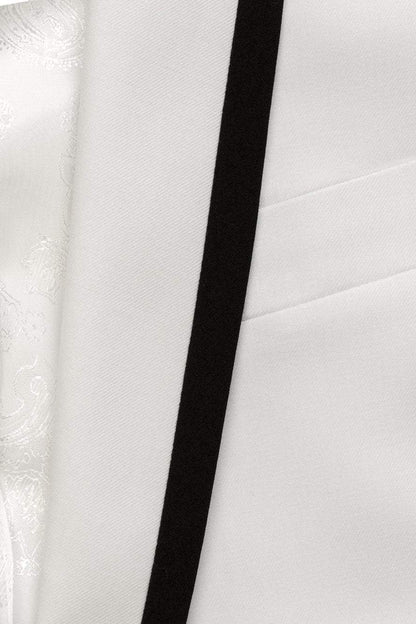 "Crew" White Tuxedo Jacket Shawl (Separates)