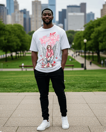 G West Cursed Boy Oversized Men's T-Shirt