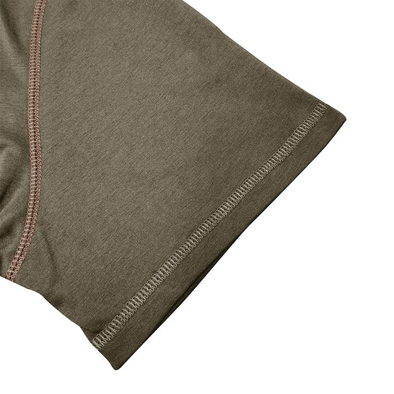 Polo de manga corta de moda, camiseta de verano con botones y cuello en V, ropa para hombre