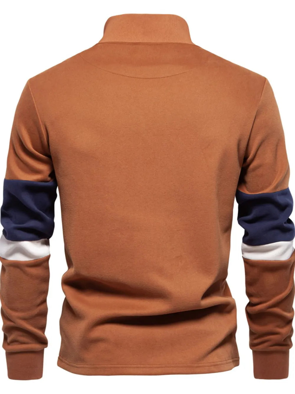 Men's Color Block Long Sleeve Polo