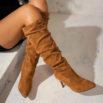 Elegant Point Toe : Stiletto Boots