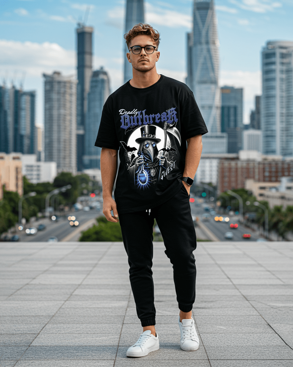 G West Deadly Outbreak Oversized Men's T-Shirt