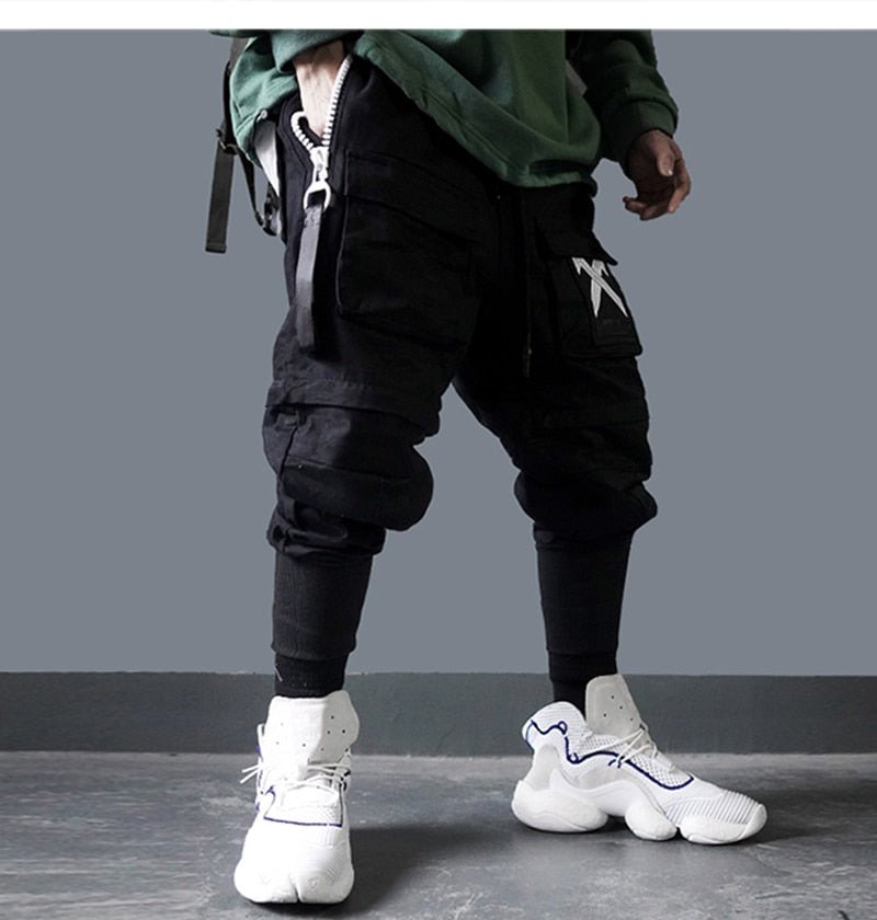 Detachable Multi-Pocket Cargo Hip Hop Streetwear Joggers Pants