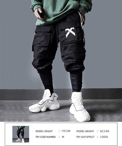 Detachable Multi-Pocket Cargo Hip Hop Streetwear Joggers Pants