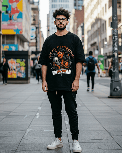 G West Devil Offspring Oversized Men's T-Shirt
