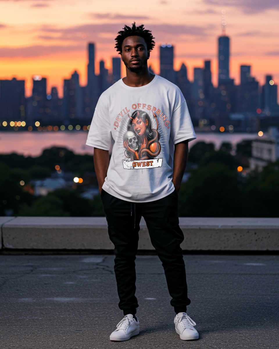 G West Devil Offspring Oversized Men's T-Shirt