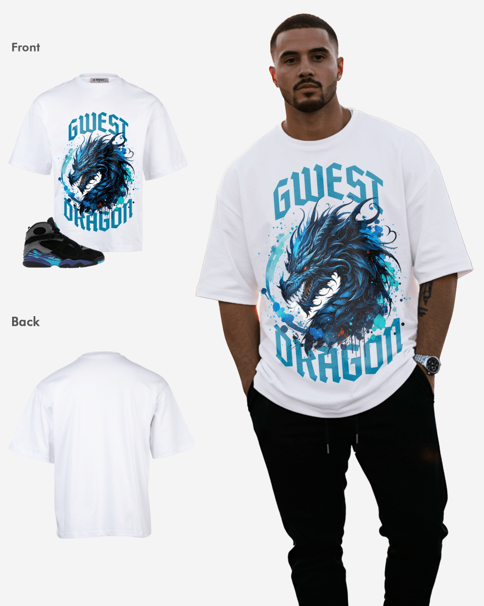 G-West Dragon Oversized T-Shirt Mens