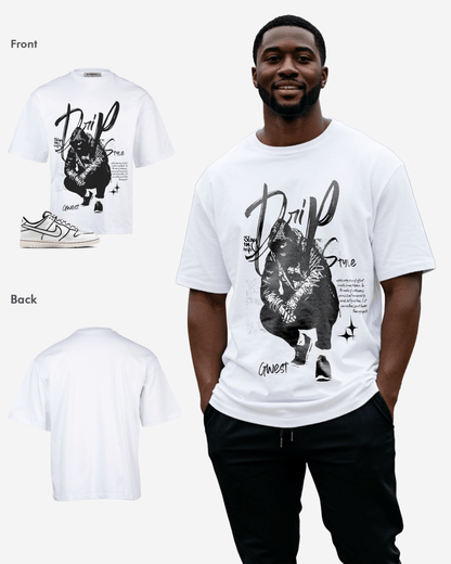 G West Drip Style Oversized T-Shirt Mens