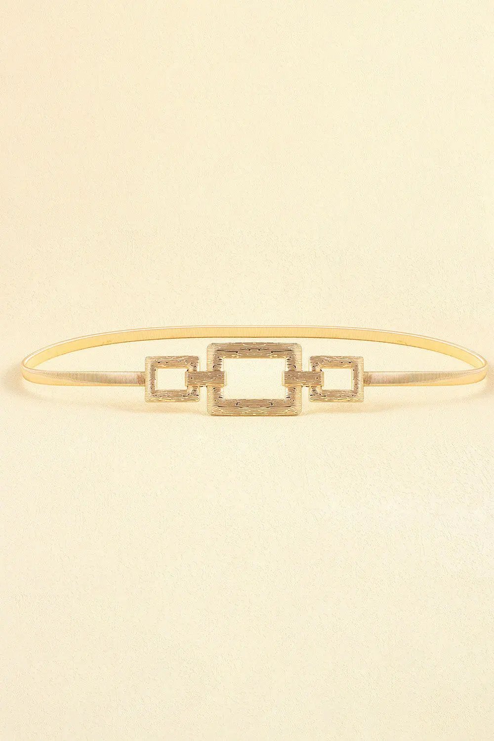 Square Shape Zinc Alloy Buckle Iron Belt