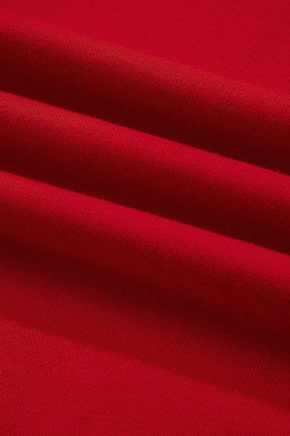 條紋領拼接蝴蝶結衛衣和短褲