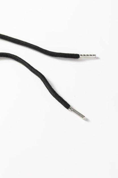 Black Seamed Drawstring High Waist Wide Leg Sweatpants