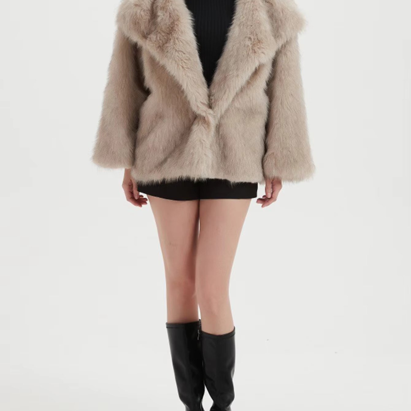 Elegant Sophisticated  Formal Wear V-neck Winter Coat