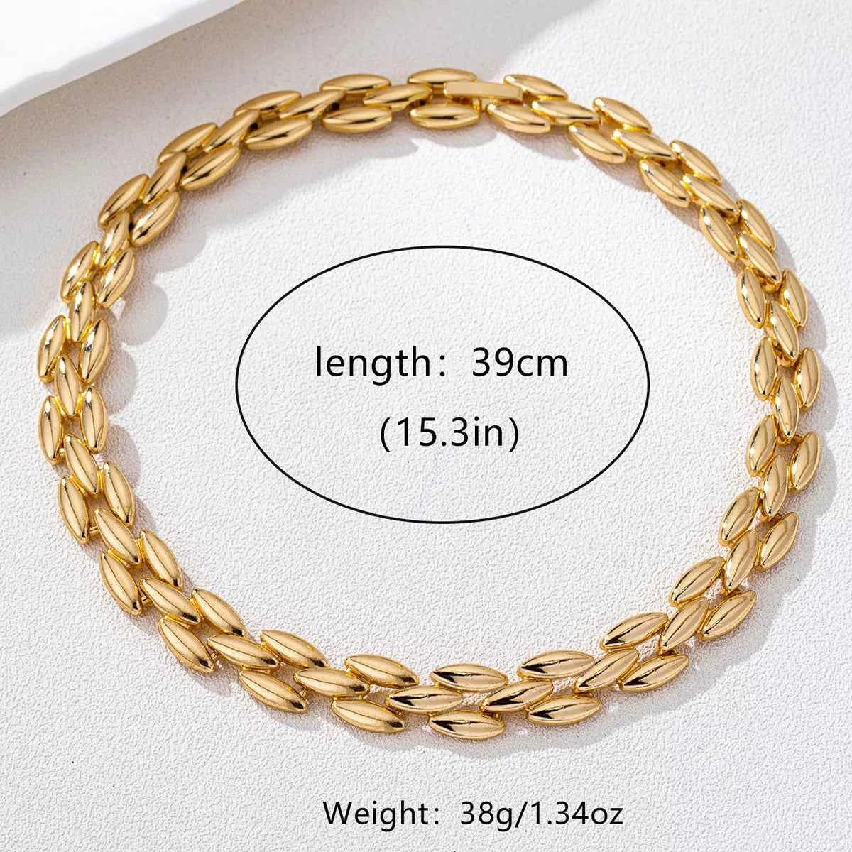 18K Gold-Plated Chunky Necklace