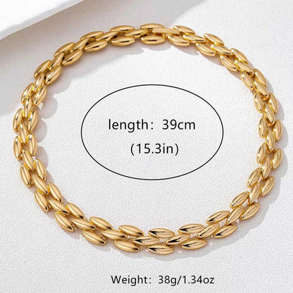 18K Gold-Plated Chunky Necklace