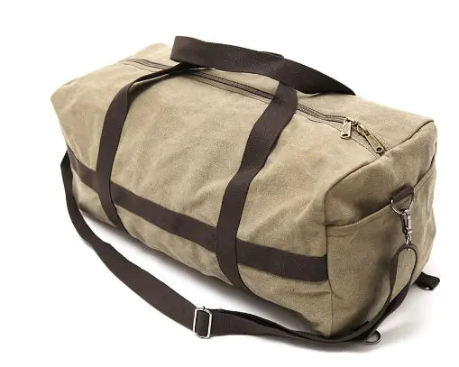 Canvas Travel Bag, Large Capacity Sports Tote for Men
