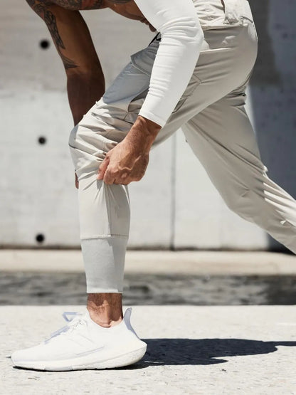 男士加大尺寸抽繩運動褲，附口袋