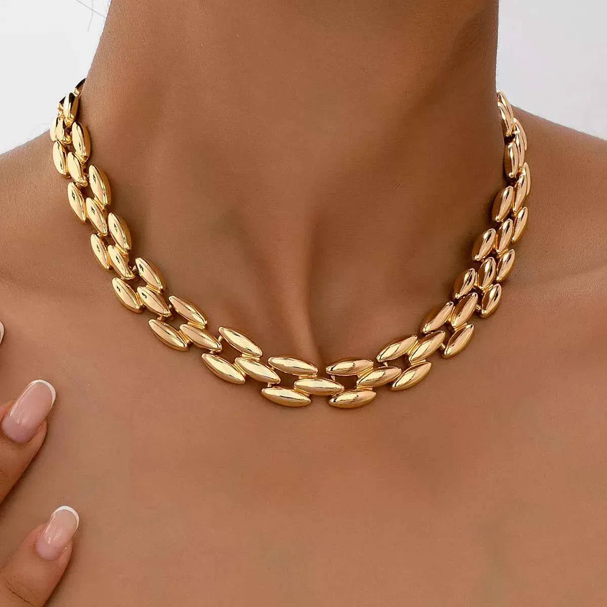 18K Gold-Plated Chunky Necklace