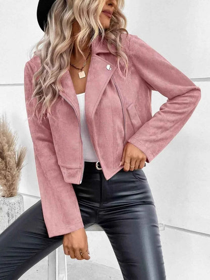 Zip Up Cropped Jacket