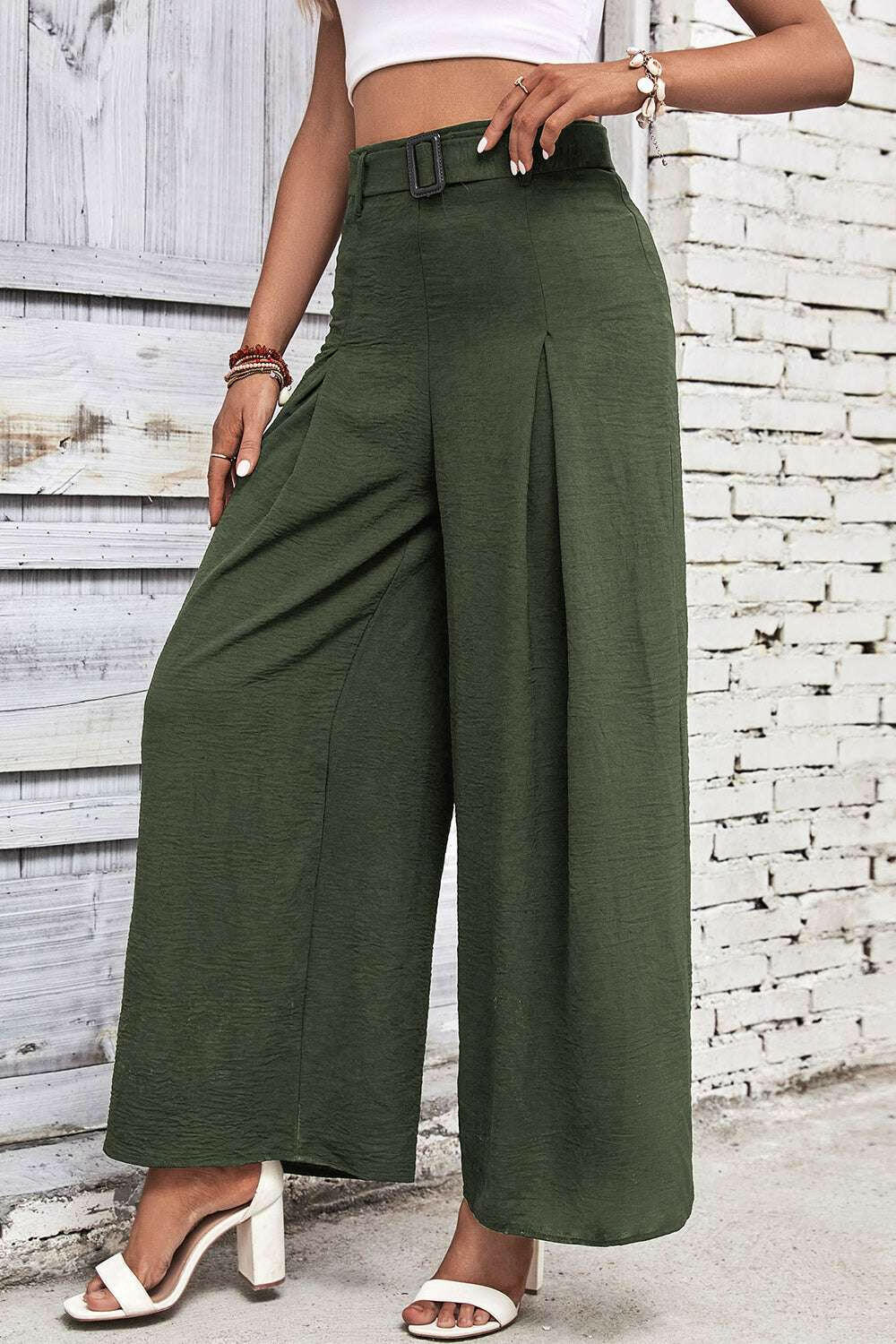 High Waisted Wide Leg Pants