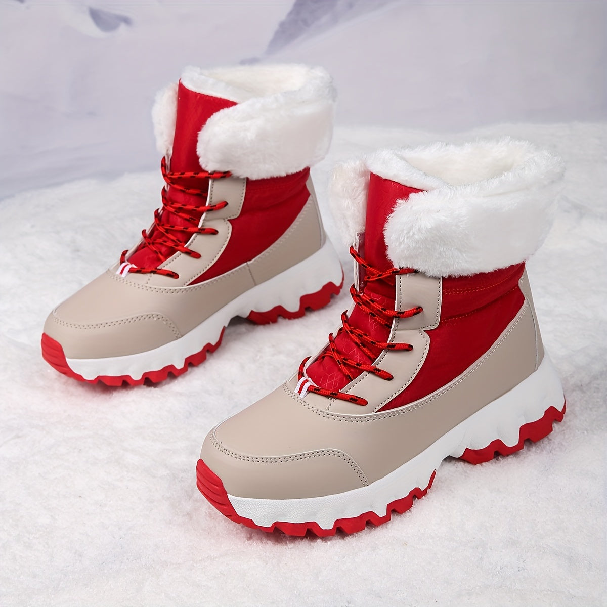 Velvet Warm Comfortable Winter Style Snow Boots