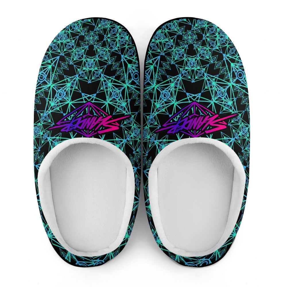 Pantuflas de algodón para artistas de EDM, suaves, cómodas, antideslizantes, impermeables y resistentes a los olores. Regalos para festivales de música, para hombre y mujer. Edición limitada.