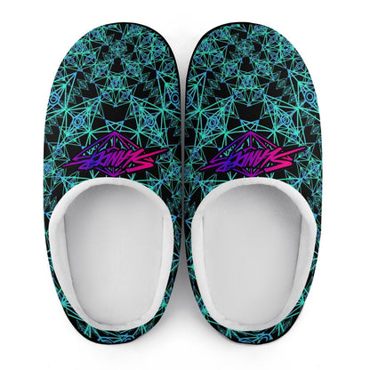 Pantuflas de algodón para artistas de EDM, suaves, cómodas, antideslizantes, impermeables y resistentes a los olores. Regalos para festivales de música, para hombre y mujer. Edición limitada.