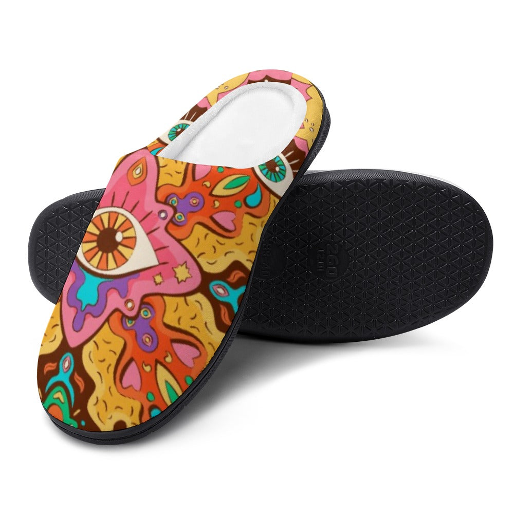 Pantuflas de algodón para artistas de EDM, suaves, cómodas, antideslizantes, impermeables y resistentes a los olores. Regalos para festivales de música, para hombre y mujer. Edición limitada.