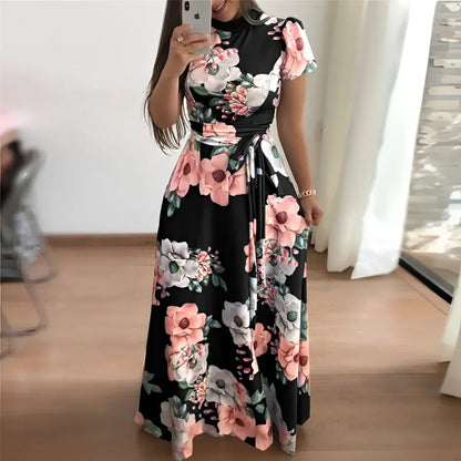 Women's Floral Printed Maxi Dress