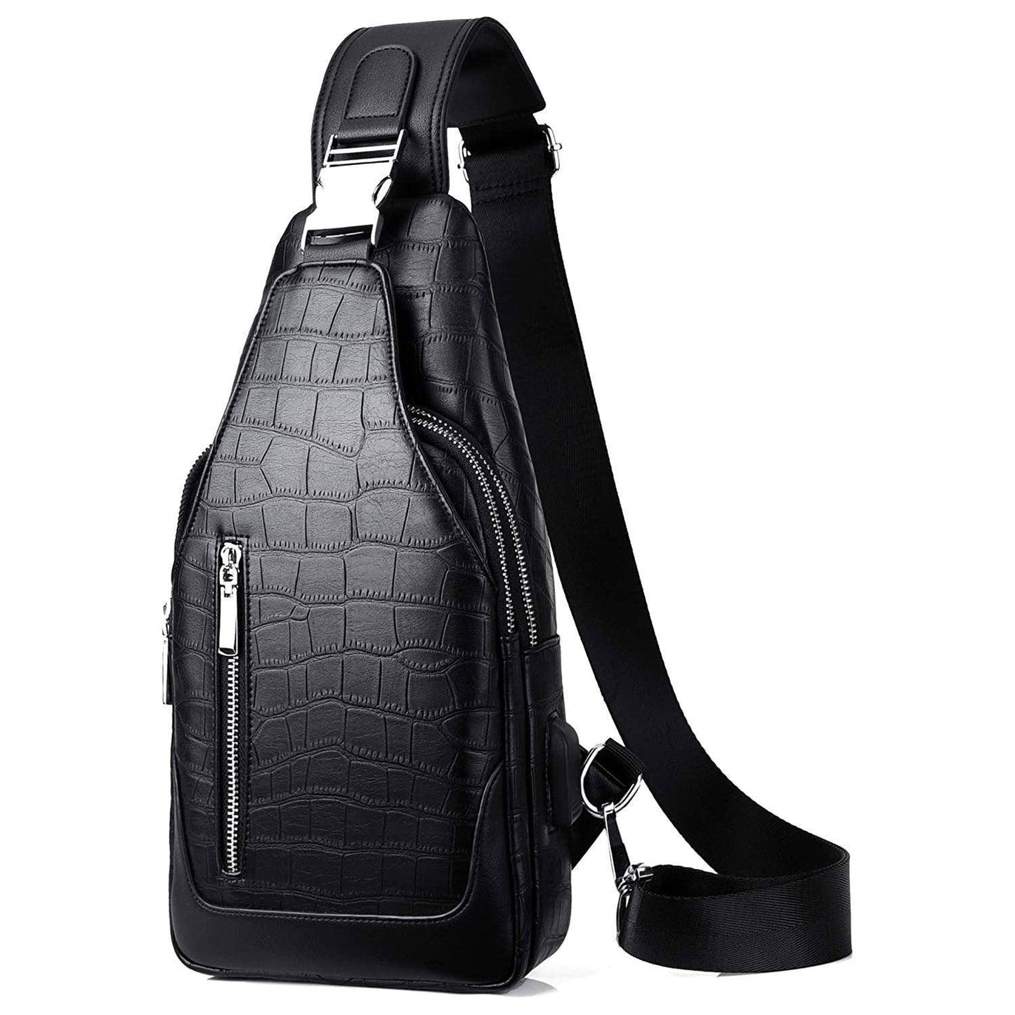 Leather Sling Backpack – Sleek & Eco-Smart