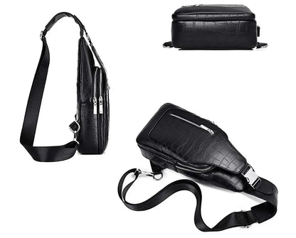 Leather Sling Backpack – Sleek & Eco-Smart
