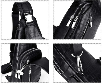 Leather Sling Backpack – Sleek & Eco-Smart