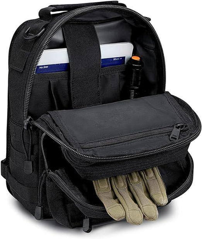 Bolsa táctica compacta tipo bandolera MOLLE: resistente y versátil 
