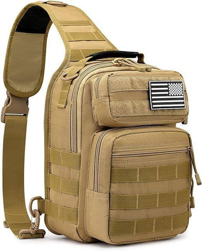 Bolsa táctica compacta tipo bandolera MOLLE: resistente y versátil 