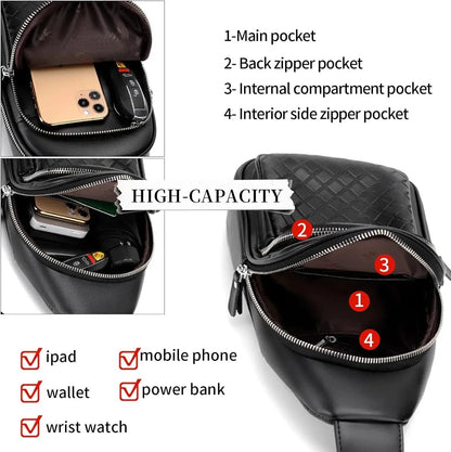 Leather Sling Backpack – Vintage & Modern