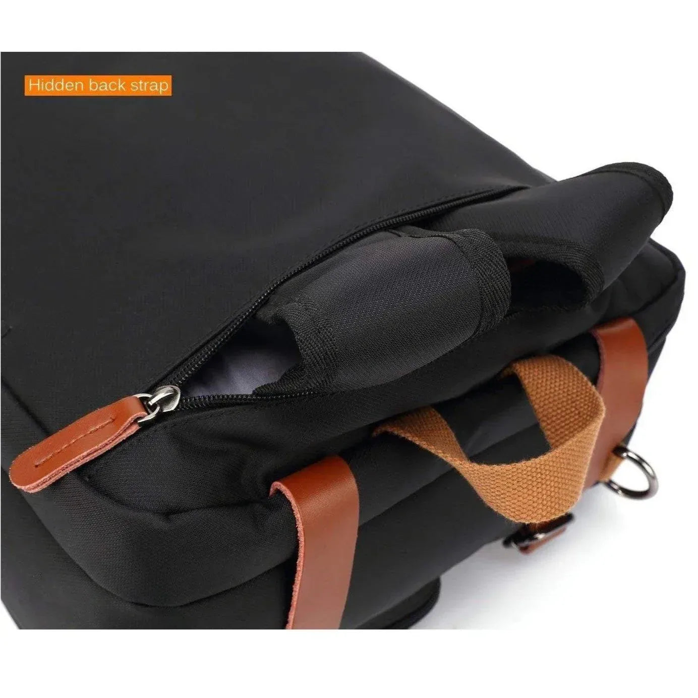 Bolso bandolera de lona Oxford: maletín convertible 3 en 1 para portátil 